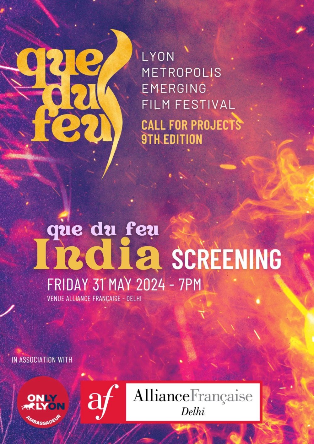 Film Festival Que Du Feu Film Festival Lyon France Delhi