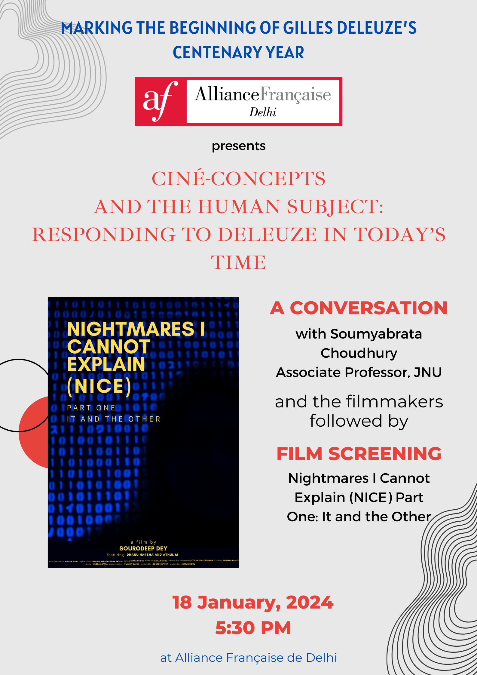 Film Screening and Discussion | Gilles Deleuze