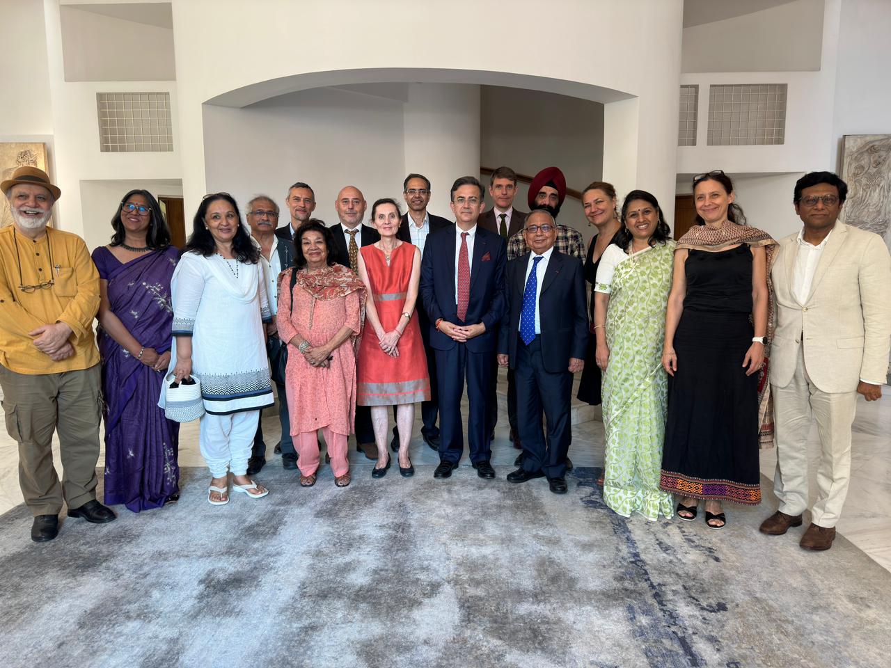 Aruna Vasudev and other AFD GB members at Ambassador’s residence (2023)