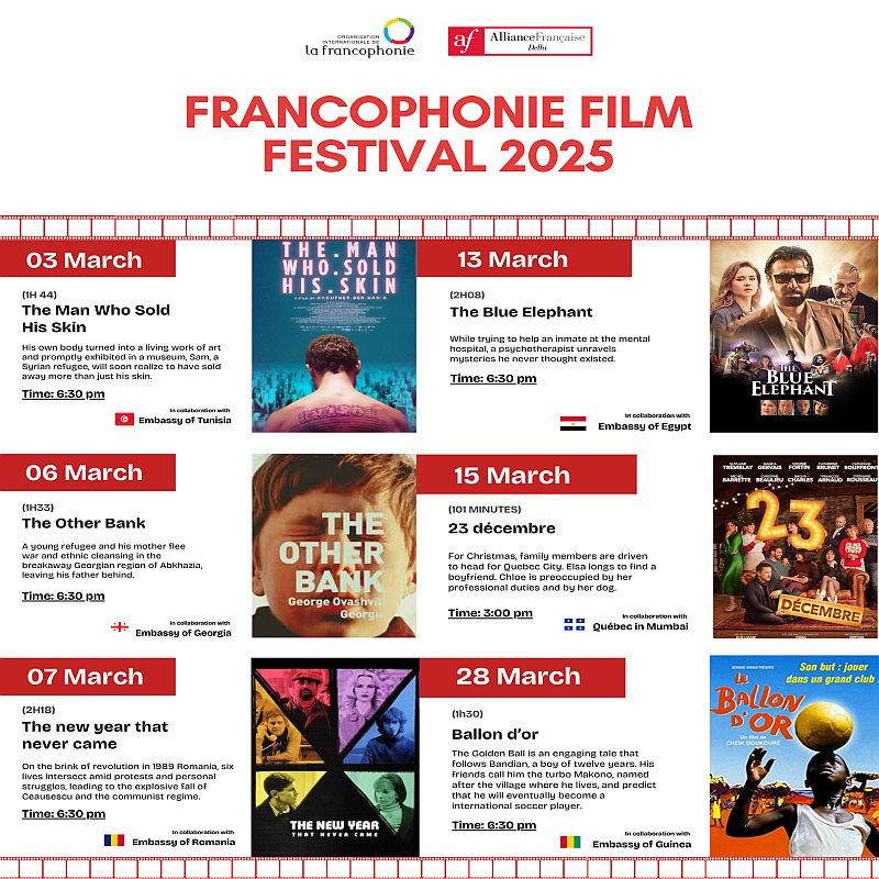 Francophonie Film Festival - March 2025