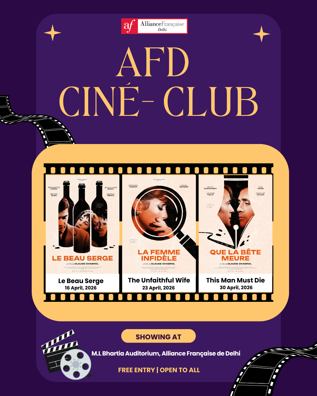 AFD Cine Club | April Screenings