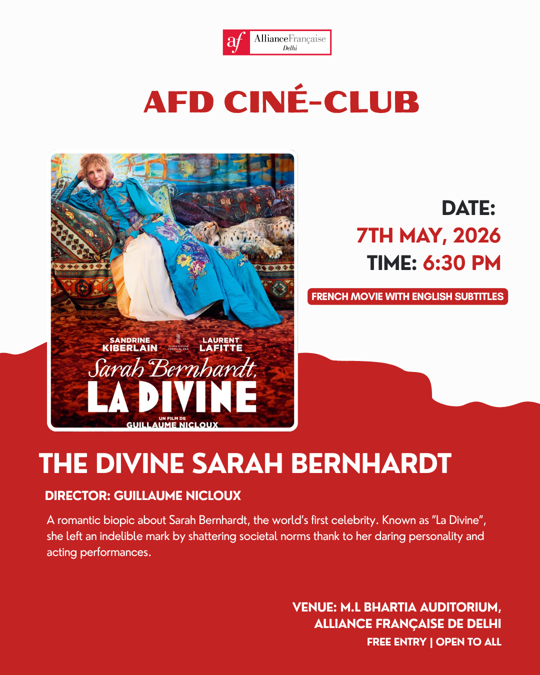 AFD Cine Club | The Divine Sarah Bernhardt