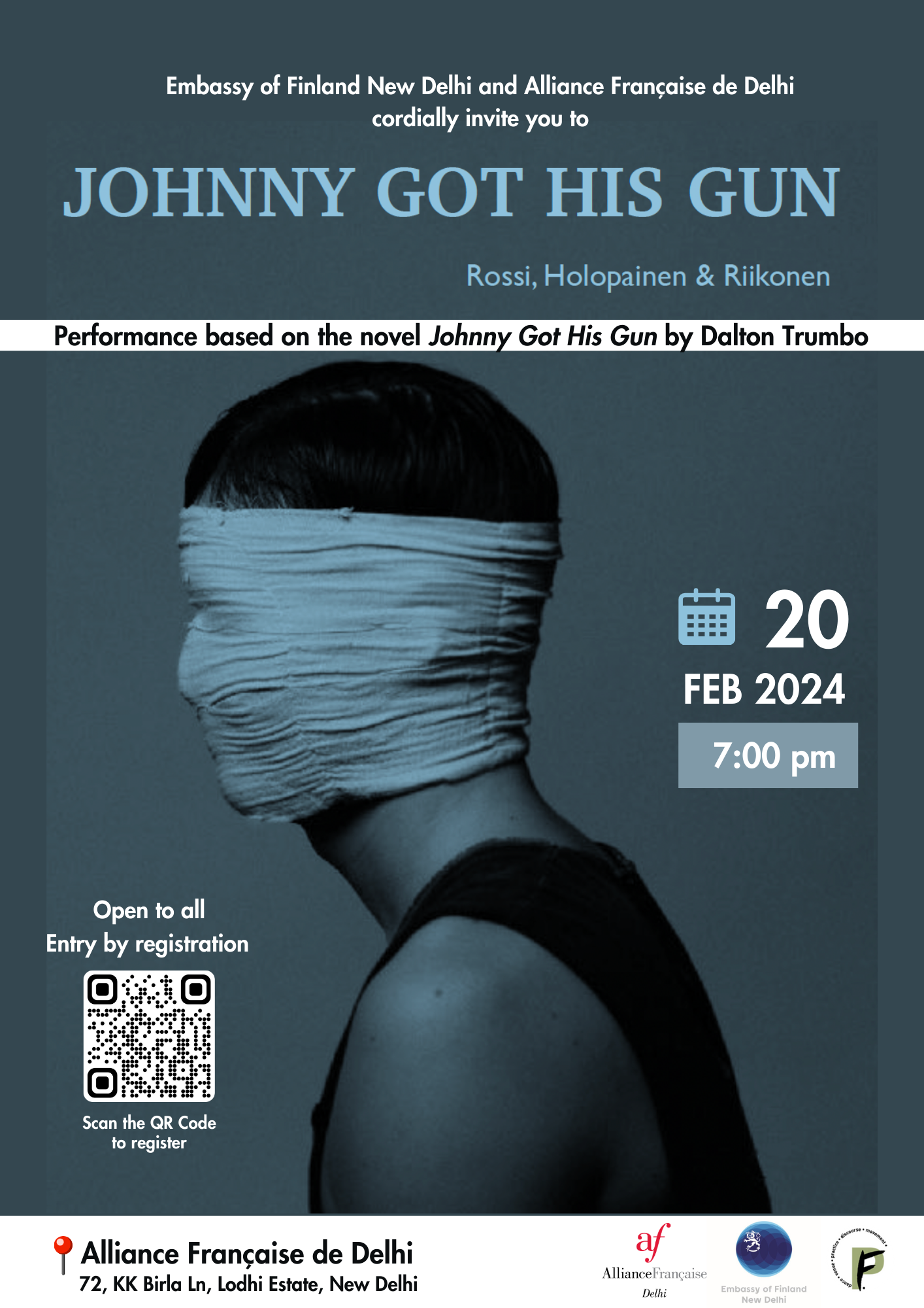 Finnish contemporary performance "Johnny Got his Gun"