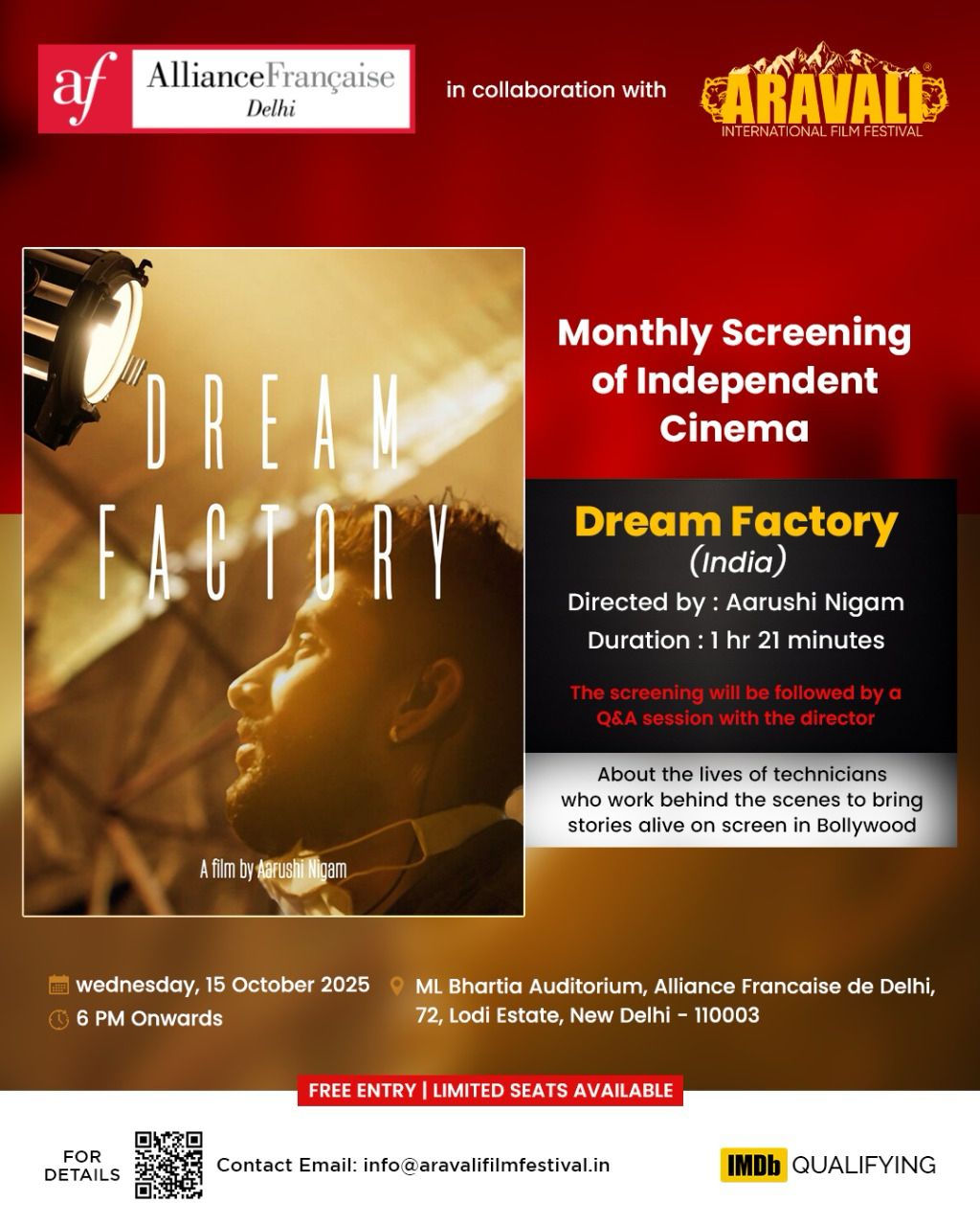 Screening of Dream Factory | Q&A with the Director
