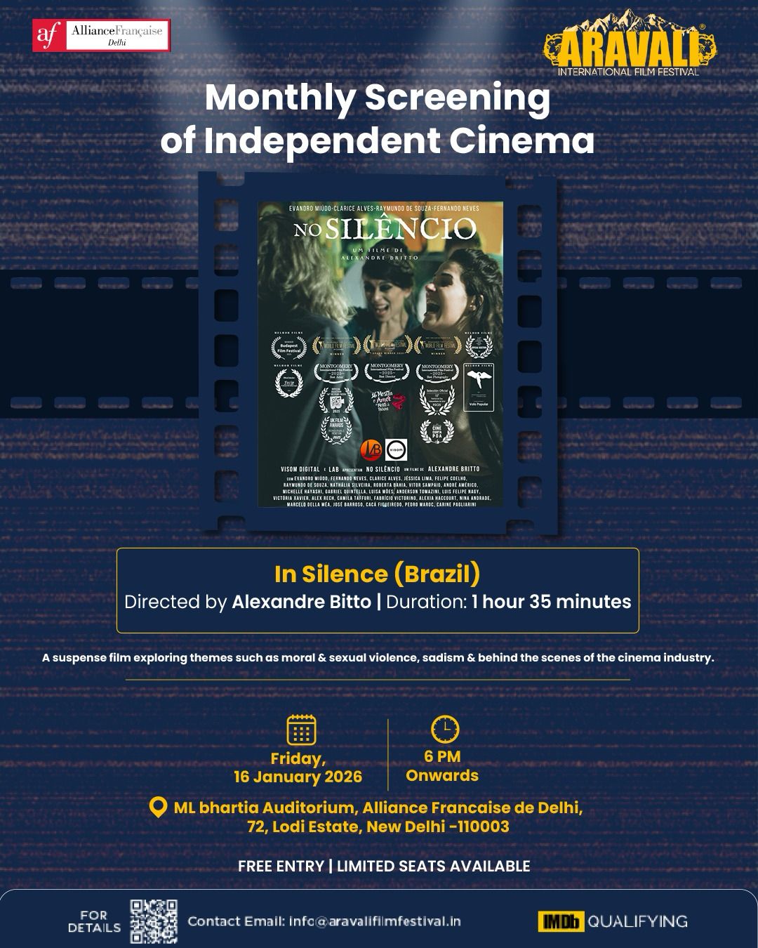 Screening of In Silence | Aravali Film Festival | Monthly Screening